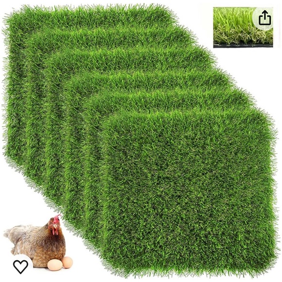10pcs Chicken Nesting Pads Set,
12"12" Turf Squares Mat - Picture 2 of 3